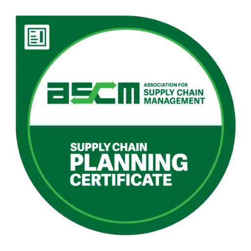 ASCM Planning Certificate